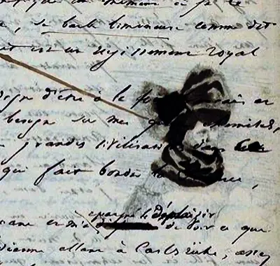 Femme coiffée manuscrit le Rhin f 228