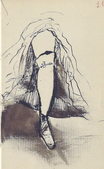 Jambe dévoilée