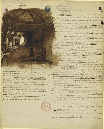 Décor les Jumeaux 2e acte folio.32r