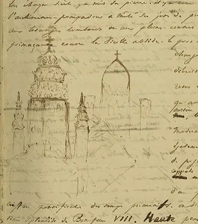Tours de la cathédrale de Mayenne f°167r